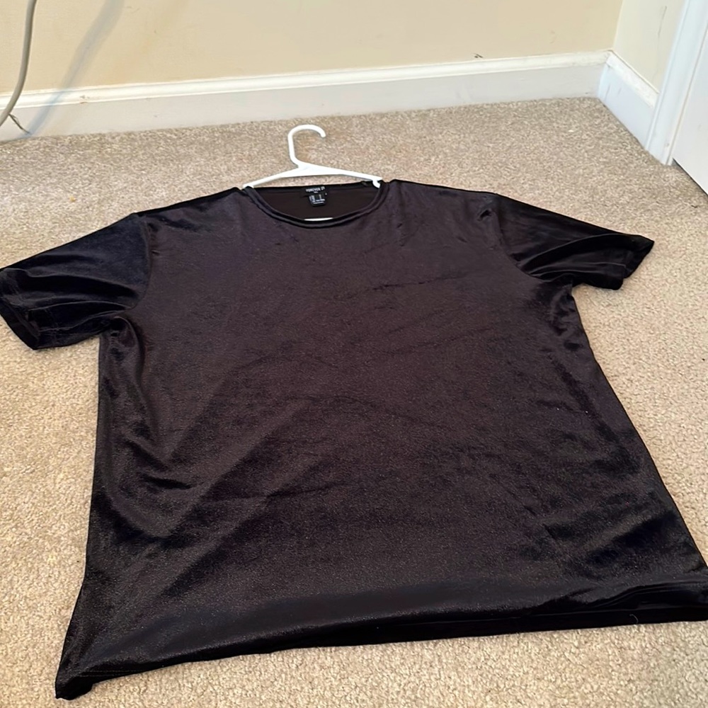 Velvet black shirt from Forever 21